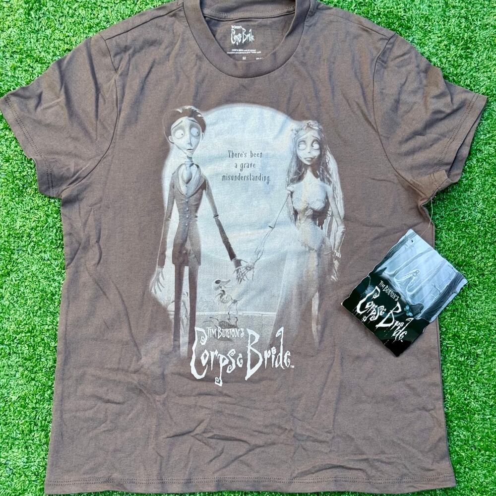 Warner Bros Tim Burtons Corpse Bride T Shirt Gray Tee New With Tag